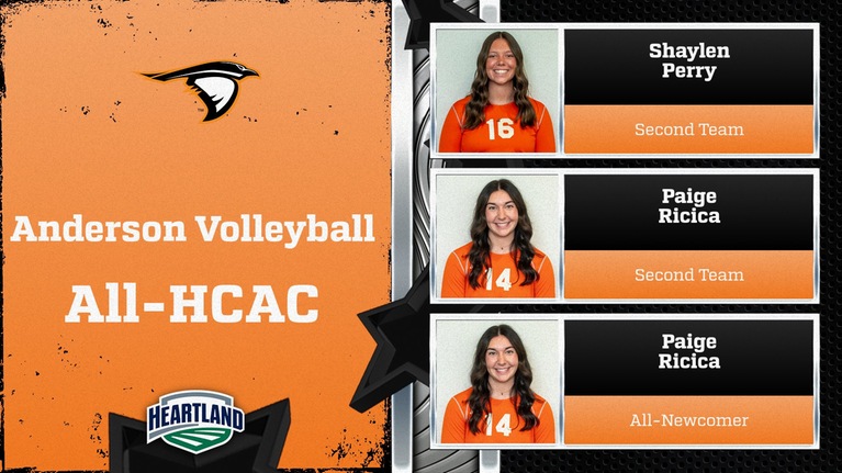 Shaylen Perry, Paige Ricica Earn Second-Team All-HCAC Honors