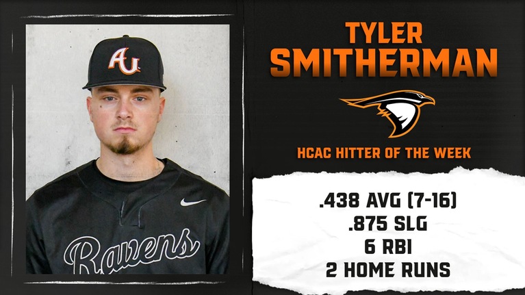 Smitherman Selected as HCAC Hitter of the Week