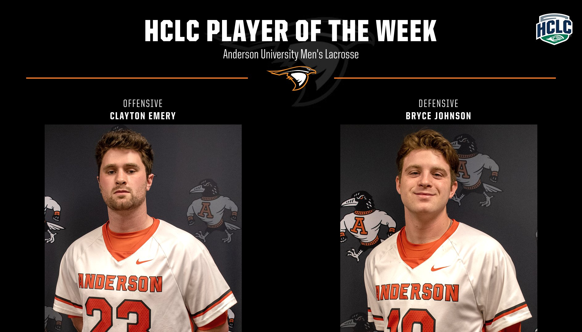 Emery, Johnson Collect HCLC Weekly Awards Sweep