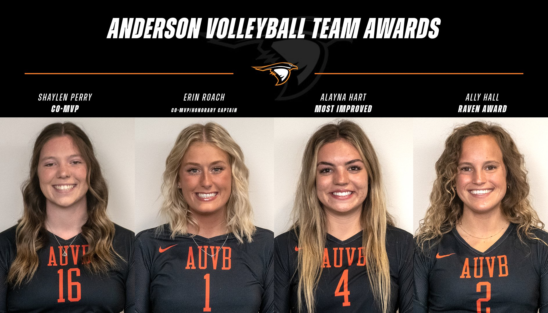 Anderson Volleyball Announces Fall 2022 Team Awards